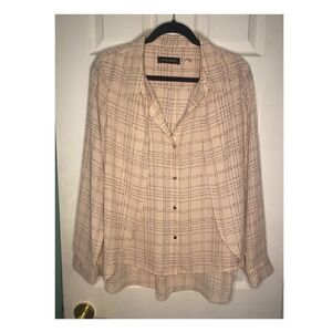 Ivanka Trump Pastel Pink Button Down Blouse